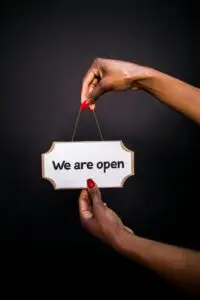 we are open